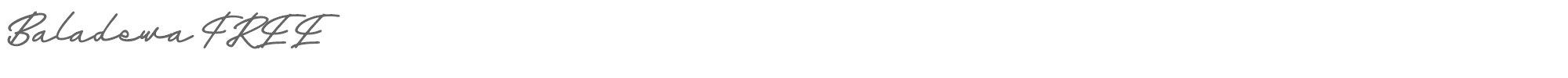 Sample characters Baladewa Font